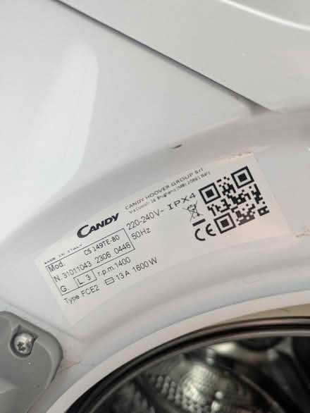 Photo of free Candy washing machine - needs seal (Mosspark, Glasgow G52) #2