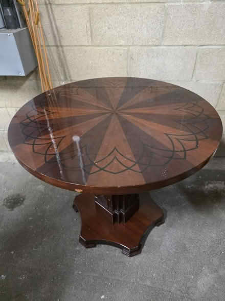 Photo of free Wooden Round Table (Freeland, Oxfordshire OX29) #1