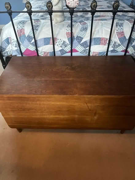 Photo of free Wooden blanket box (Belper) #1