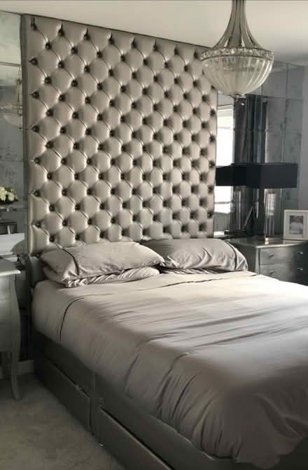 Photo of free Bespoke king headboard and bed (Liverpool Speke) #1