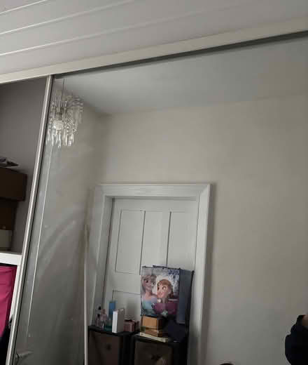 Photo of free Mirrored wardrobe doors with track (Heaton(nr Lister Park) BD9) #2