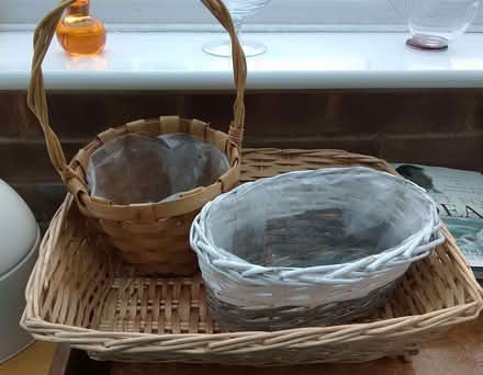 Photo of free 3 Assorted Wicker Baskets (Purley on Thames RG31) #1