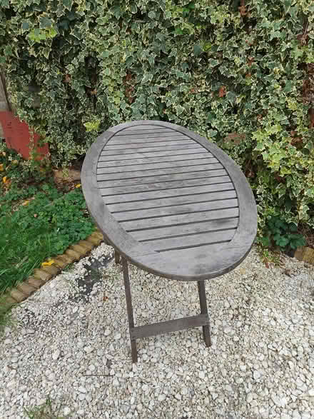 Photo of free Foldable wooden garden table (NW2 2AU) #1