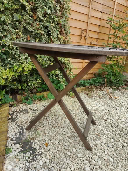 Photo of free Foldable wooden garden table (NW2 2AU) #2
