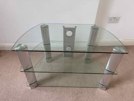 Photo of free Glass TV stand coffee table (Wapping E1W) #3