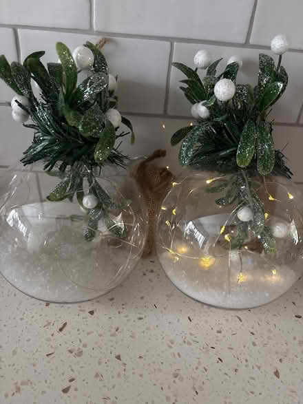 Photo of free 2 large clear baubles (Boxmoor, Hemel Hempstead) #3