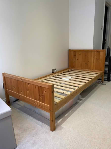 Photo of free Single Wooden Bedframe (CT20) #1