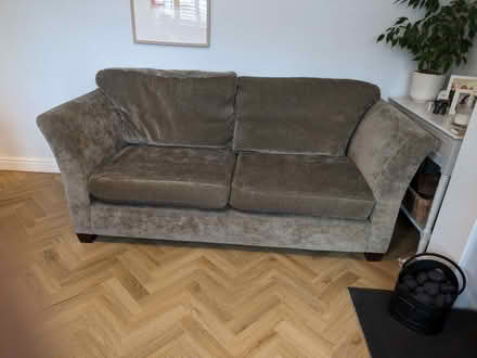 Photo of free Large grey/brown sofa (White Cross LS20) #1