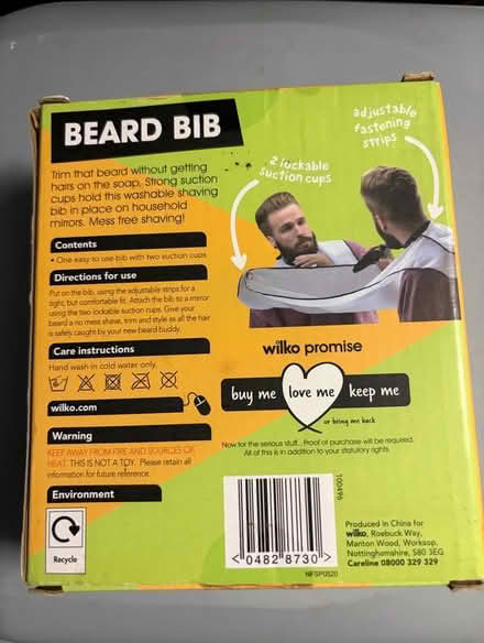 Photo of free NEW beard Bib (Westbury BA13) #2