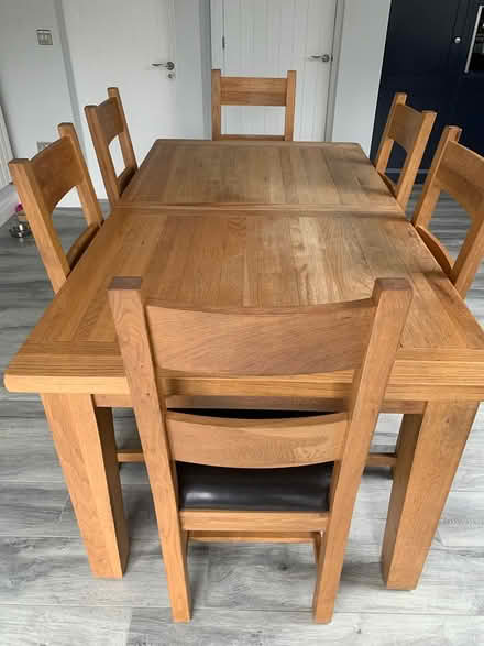 Photo of free Solid dining table & 6 chairs (Ruddington NG11) #1