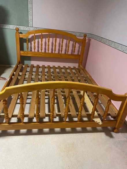 Photo of free Sturdy king size bed, heavy (Bedwell SG1) #1