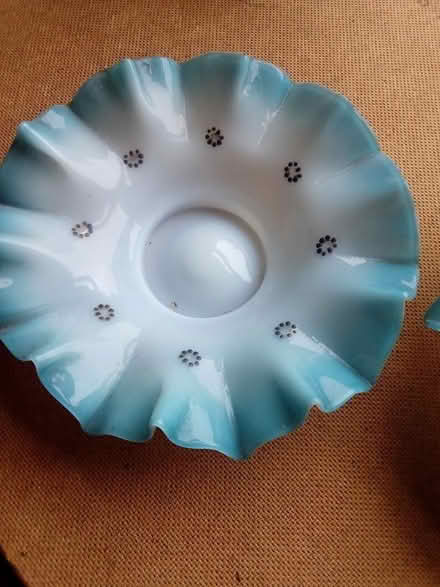 Photo of free 2 blue patterned china bowls (Tonbridge) #2