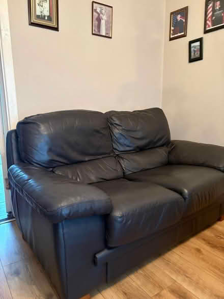 Photo of free 2 seater Brown leather (Sandyford) #1