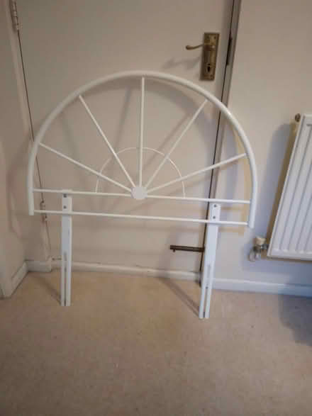 Photo of free Bedhead frame - metal - for 3' bed (Bosham, Chichester) #1