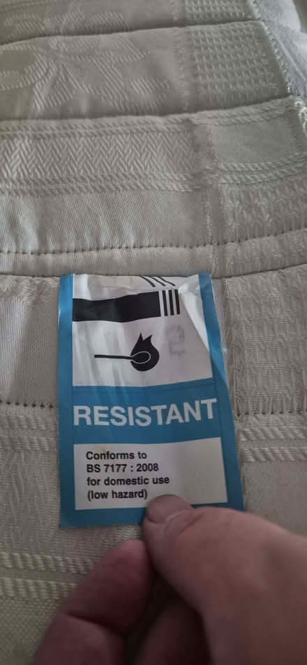 Photo of free Kingsize mattress with fire retardant label (Northlands Park Neighbourhood SS13) #1