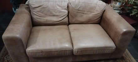 Photo of free John Lewis leather sofa (Aylesford ME20) #1