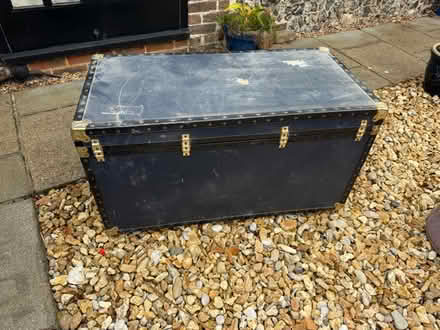 Photo of free Metal and wood trunk large (Yapton BN18) #2