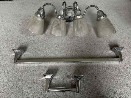 Photo of free Vanity light, towel rack, TP holder (Downtown Mountain View) #1