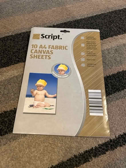 Photo of free A4 fabric canvas sheets (Jennetts park RG12) #1