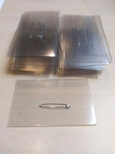 Photo of free Plastic ID badge holders 72x (Digbeth B5) #1