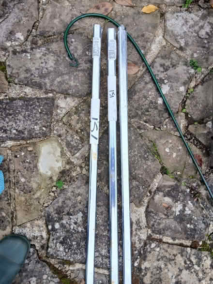 Photo of free Chrome plated oval tubes x3 183cmx30x15 (Wargrave RG10) #1