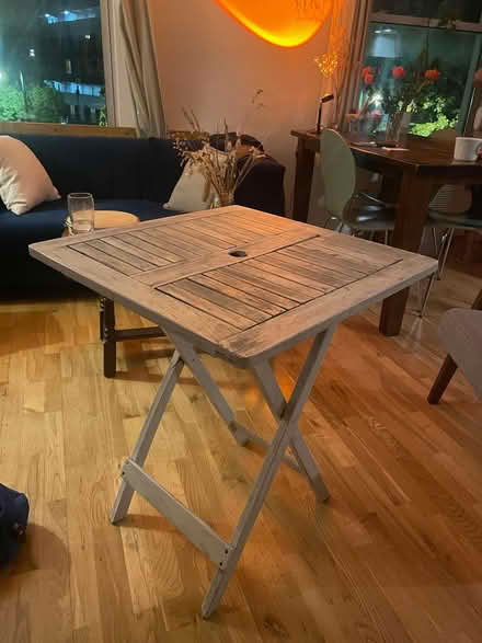 Photo of free Outdoor wooden table in fair condition (Newington Green N1) #2