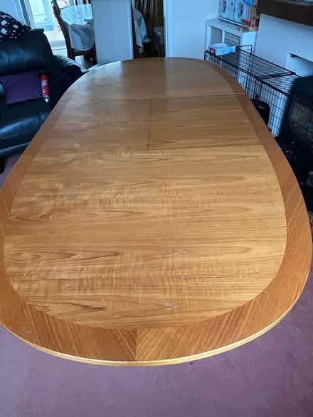 Photo of free Teak oval dining table (Kingsway) #2