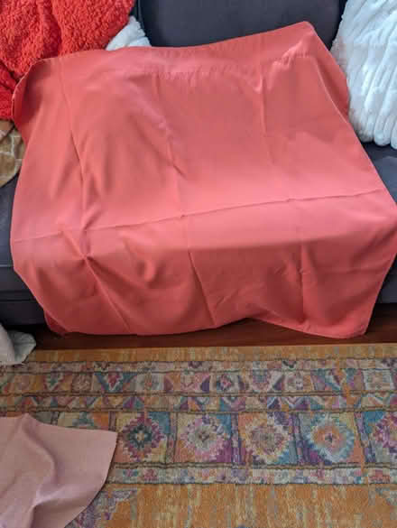 Photo of free Orange curtains (North West Longmont) #1