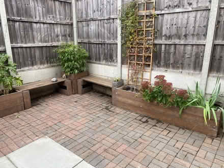 Photo of free wooden planters and benches (peckham) #1
