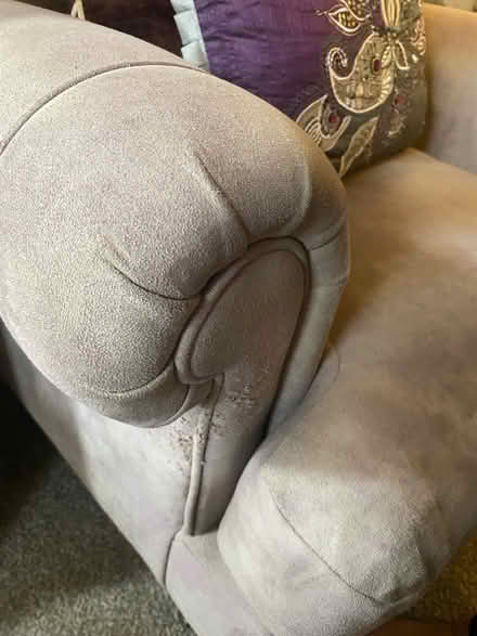 Photo of free Next grey suede armchair NEED GONE TODAY BY 5PM (Kitts Green B33) #2