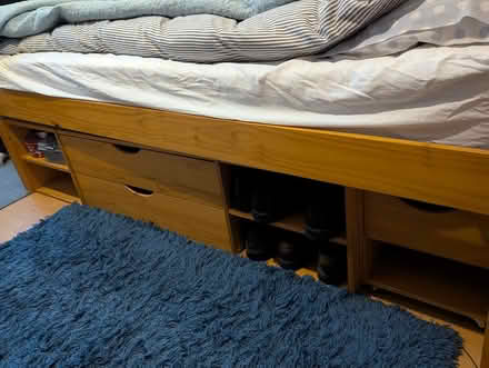 Photo of free Double bed with mattress (storage) (Brentford TW8) #2