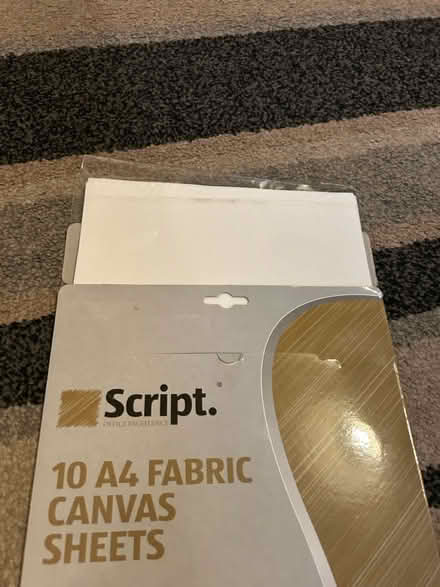 Photo of free A4 fabric canvas sheets (Jennetts park RG12) #3