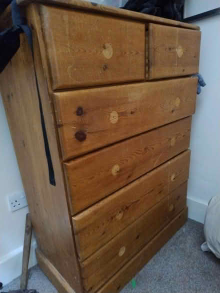 Photo of free Pine chest of drawers (Warminster) #1