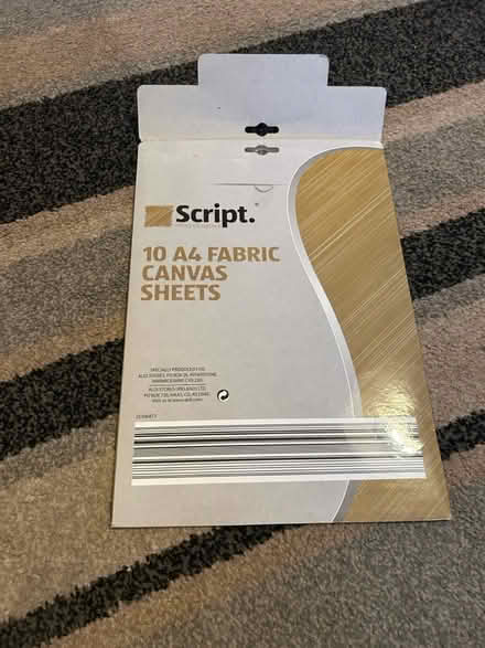 Photo of free A4 fabric canvas sheets (Jennetts park RG12) #2