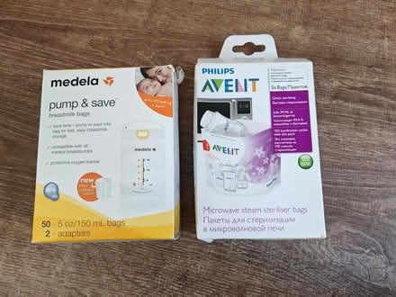 Photo of free Breast milk collection bags and one steriliser bag (Old Woking GU22) #1