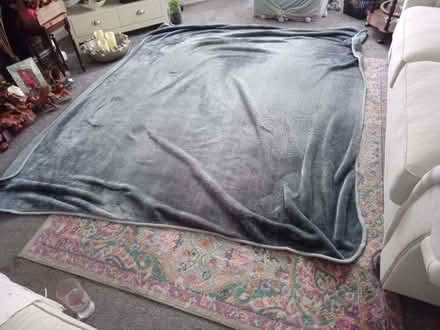 Photo of free Very Large Thick Material Charcoal Grey Throwover / Blanket (Gidlow WN6) #2