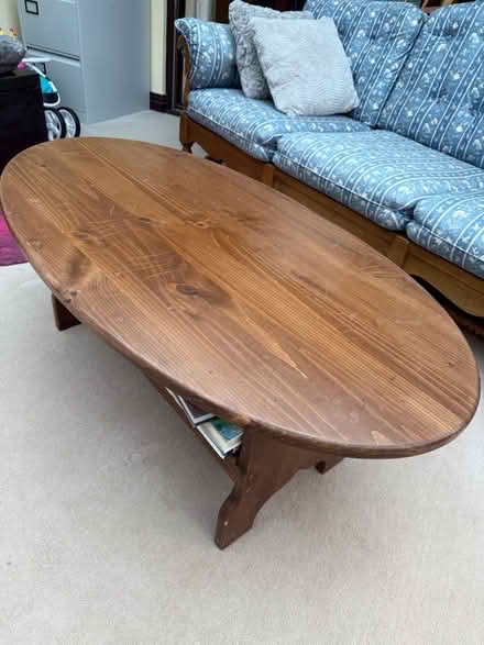 Photo of free Ethan Allen Pine Coffee Table (Ceri SY16) #1