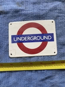 Photo of free Mini London underground plate (Nr Fresh Pond & Mt Auburn Cem.) #1