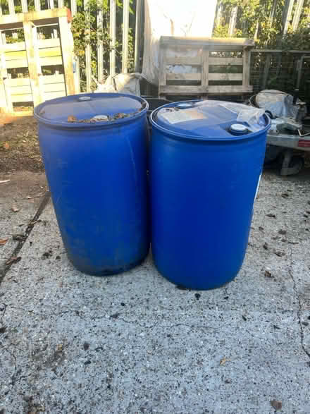 Photo of free 220ltr blue drum x2 (SO23 Winchester) #1