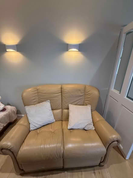 Photo of free Sofa se 3 & 2 seater leather (Glenageary) #1