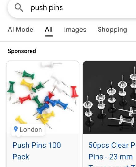 Photo of Push pins (Kemptown BN2) #1