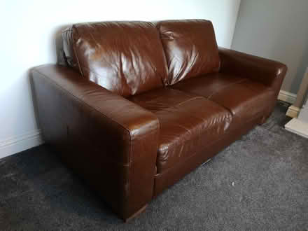 Photo of free 2 Seater Leather Sofa (Kiveton Park, S26) #1