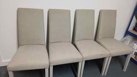 Photo of free 4 x fabric dining chairs (Ingleton) #1