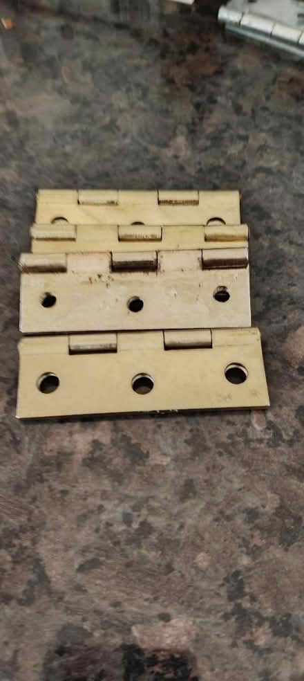 Photo of free 75mm brass hinges (Larches PR2) #1