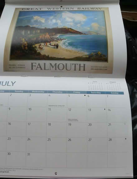 Photo of free Vintage railway poster calendar 2024 A4 size (Kempsey WR5) #4