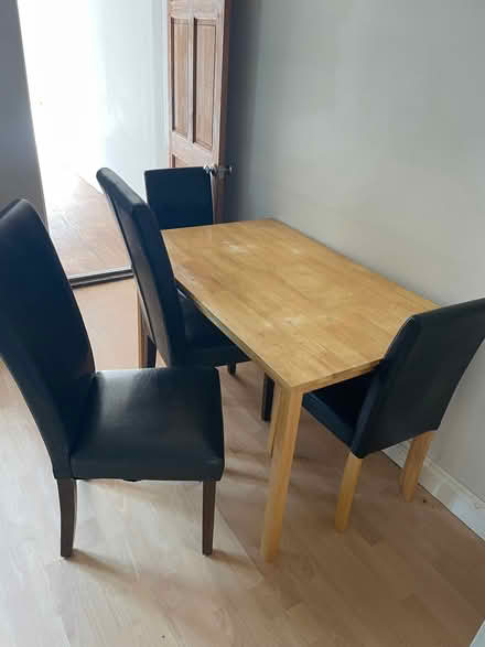 Photo of free Table and 4 chairs (Moorfields) #1