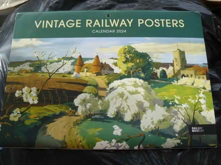 Photo of free Vintage railway poster calendar 2024 A4 size (Kempsey WR5) #1