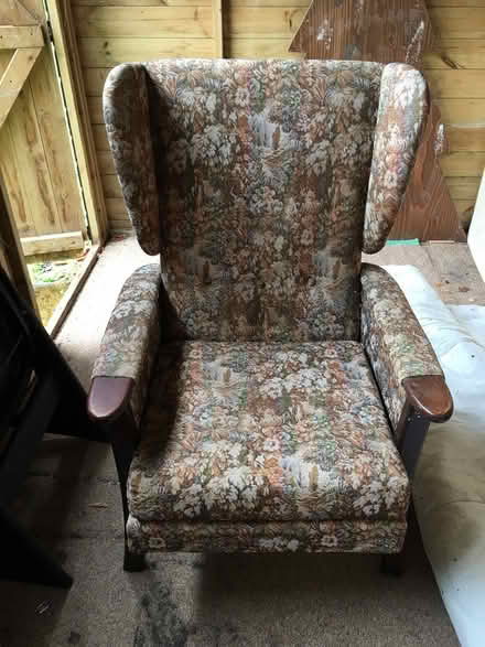 Photo of free Winged back chair (St Austell Cornwall) #1