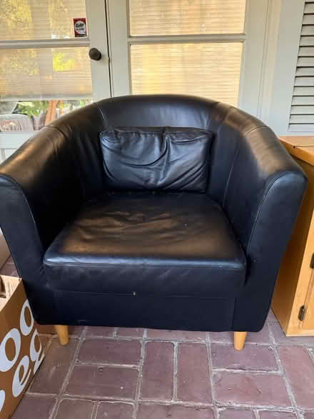 Photo of free Leather Club Chair (Montclair-off Hwy 13) #1