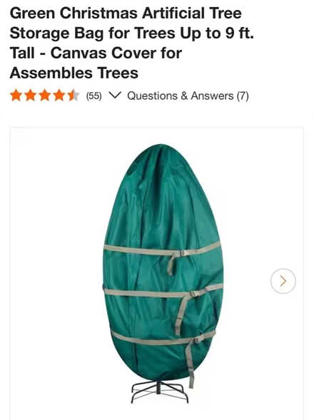 Photo of free Artificial Christmas Tree Cover NEW (Manomet) #2